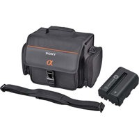 Sony Accessory Kit with LCS-SC11 Soft Carrying Case & NP-FM500H Rechargeable Battery Pack for the Alpha Digital SLR Cameras