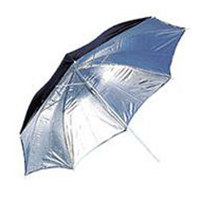 JTL 36" Silver Reflective Photographic Umbrella with Black Back image