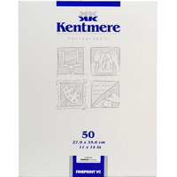 Kentmere Fineprint VC, Variable Contrast Double Weight Fiber-Based Glossy Paper, 11x14", 50 Sheets