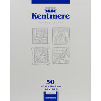 Kentmere Fineprint VC, Variable Contrast Double Weight Fiber-Based Glossy Paper, 16" x 20", 50 Sheets