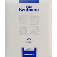 Kentmere Fineprint VC, Variable Contrast Double Weight Fiber-Based Glossy Paper, 8x10", 25 Sheets