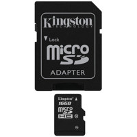 Kingston Technology 16GB Micro SDHC Card (Class 10), SD Adapter Not Included