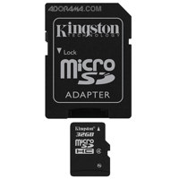 32GB Kingston Class 4 microSDHC Memory Card $29.95