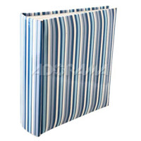 Kleer-Vu Photo Album, Expressin Glossy Collection, Striped, Holds 100 4x6" Photos, 1 Per Page.