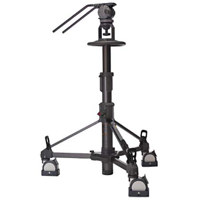 Libec LS70PDS Pedestal System with P110 Pedestal, H70 Fluid Head & Two PH7 Pan Arms, Supports 33.0 lbs