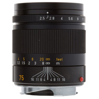 Leica 75mm f/2.5 SUMMARIT-M, Telephoto Manual Focus Lens for M System, Black - USA image