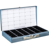 Logan Electric Slide File, Archival Metal Storage Box Holds 750 2x2 Mounted Slides in Groups of 25 in Styrene Inserts. image