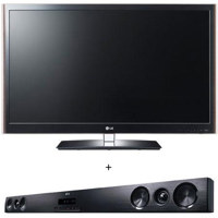 LG 47LV5500 47 inch Class LED LCD TV, Full HD 1080p, - Bundle - with LG LSB306 Sound Bar