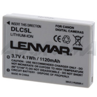 Lenmar Digital Camera Battery, No Memory, for Canon Lithium-ion NB-5L, 3.7v 1120mAh image