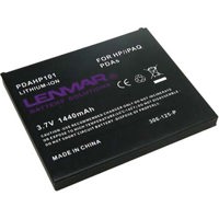 Lenmar No Memory Rechargeable Lithium-Ion Battery 3.7V 1440mAh for the HP iPAQ rx3100, 3400, 3700 and hx2000, 2400 & 2700 Series PDAs.