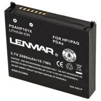 Lenmar No Memory Rechargeable Lithium-Ion Battery 3.7V 2880mAh for the HP iPAQ rx3100, 3400, 3700 and hx2000, 2400 & 2700 Series PDAs