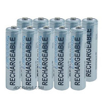 Lenmar AAA No-Memory PRO Rechargeable Batteries, 1.2 volt Nickel Metal Hydride (NiMh), 1000 mAh, Pack of Ten.