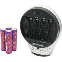 Lenmar Pro-30 30 Minuite AC/DC 110/240 Charger for AA / AAA NIMH Batteries, with 4 2500Mah NIMH AA Batteries, with DC Adaptor