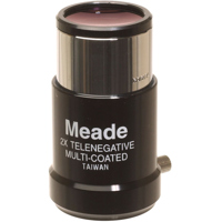 Meade 2x Short Focus Barlow, 1.25" Mount