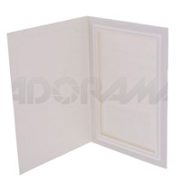 Adorama Picture Folder Frame, White, for a 6" x 8" or 8" x 10" Photo. image