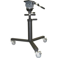 Miller Pneumatic Pedestal 60 with DS-60 Fluid Head & Dual Telescopic Pan Handles, Gas Lift Pedestal for 60 lb., 40.5" - 50.5" Range.