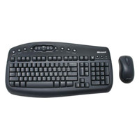 Microsoft Wireless Optical Desktop 1000 with Keyboard &amp; Mouse, Black/Silver, Mac/Win, USB image