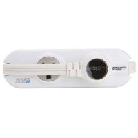 Monster Power "OutLets To Go", Compact Travel Power Strip with 4 AC Outlets, White