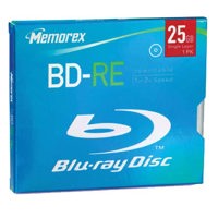 Memorex Blu-ray Disc, Single Layer 25 GB 2x, Rewritable, Single Jewel Case
