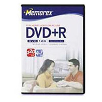 Memorex Disk DVD120 Home Video DVD+R Single Pack