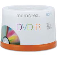 Memorex Disk DVD-R (4.7GB) 16x with Spindle, 50 Pack