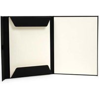 Moab Chinle Economy Print Folio, 11" x 17" x 1/2", Black Linen Textured Fabric, Velcro Enclosure image