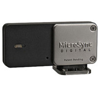 MicroSync Digital 4 Channel Transmitter, Hot Shoe Mount for Digital and Film Cameras. image