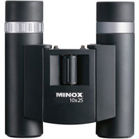 Minox BD 10x25 BR, Water Proof Roof Prism Binocular with High Eye Relief, with 5.0 Degree Angle of View.