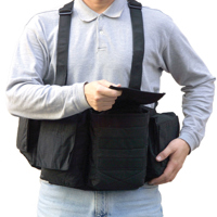 Newswear Mens Digital Chestvest, Digital SLR Camera &amp; Lens Carry System, Black. image