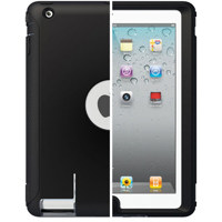 OtterBox Defender Case for Apple iPad 2, Black Plastic Lid/Clear Plastic Base/ Black Silicone
