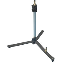 Interfit Photographic Backlight Lightstand with 3 Sections, 2 Risers, Black Base with Chrome Risers, 5/8" Mounting Stud.