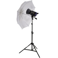 Interfit Photographic INT156 Stellar Tungsten Umbrella Kit, with One Light, Umbrella, Stand & Bulb, 750 Total Watts.
