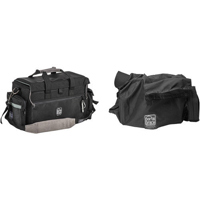 Porta Brace DVO-1R DV Organizer Field Production Bag with Universal Cradle and QSM4 Quick Slick Mini Large Rain Protector, for most Mini DV Cameras, Black.