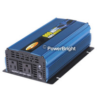 Power Bright 12 Volt 900W/1800W Modified Sine Wave Power Inverter with Hardwire Kit, Dual Outlet, Low Voltage, Overload/Temperature Protection photo
