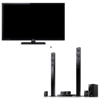Panasonic Smart Viera 47" Class ET5 Series LED HDTV with 1920 x 1080 Resolution, Built-in WiFi, 4 Pair of 3D Glasses - Bundle - with Panasonic SC-BTT195 Fu