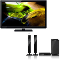 Panasonic Smart VIERA TC-P60UT50 60" Class UT50 Series Full HD 3D Plasma HDTV, -Bundle -with Panasonic SC-HTB350 2.1-Channel Home Theater System