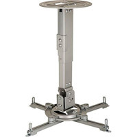 Peerless Universal Ceiling Projector Mount with Adjustable Extension for Projectors Up to 50 lbs, Silver