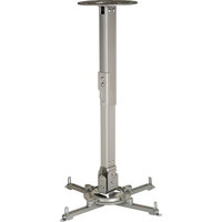 Peerless PPB Universal Ceiling Projector Mount with Adjustable Extension for Projectors Weighing Up to 50 lbs, Silver