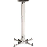 Peerless PPB Universal Ceiling Projector Mount with Adjustable Extension for Projectors Weighing Up to 50 lbs, White
