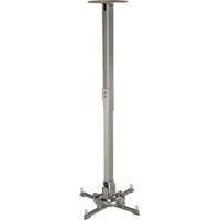 Peerless PPC Universal Ceiling Projector Mount with Adjustable Extension for Projectors Weighing Up to 50 lbs, Silver