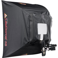 Photoflex LiteDome Q39 X-Small, 12" x 16" x 9" Softbox with Basic Connector and Adjustable Shoe Mount Hardware image