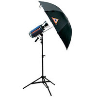 Photoflex StarFlash 650 Gemini Mercury Umbrella Kit with 1 Monolight, Umbrella &amp; Stand image