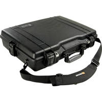 Pelican Watertight Hard 17" Deluxe Notebook Computer Case with Padded Sleeve - Black