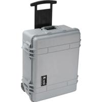 Pelican 1560 Watertight Hard Case with Cubed Foam Interior & Wheels - Silver