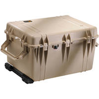 Pelican 1660 Watertight Hard Case with Cubed Foam & Wheels - Desert Tan