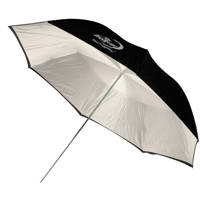 Photogenic 60" Eclipse Umbrella with White Satin Interior & Black Cover.(EC60BC)