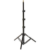 Photogenic 3' Air Cushioned, Heavy Duty Backlight Stand with 5/8" Mounting Stud, 3 Section with 2 Risers, Chrome. (TALS3)