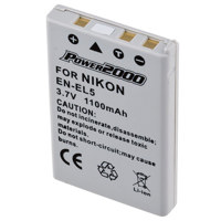 Power2000 EN-EL5 Replacement Lithium-Ion Rechargeable Battery 3.7v 1100mAh for Select Nikon Digital Cameras image