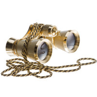 Adorama 3 x 25 Focusing Opera Glass Binocular, Titanium Gold image