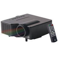 PyleHome 17'' - 67'' 4:3/16:9 LED Video Game Projector, 40 Lumen Illumination Level, 320 x 240 Resolution, 300:1 Contrast Ratio, Manual Focus